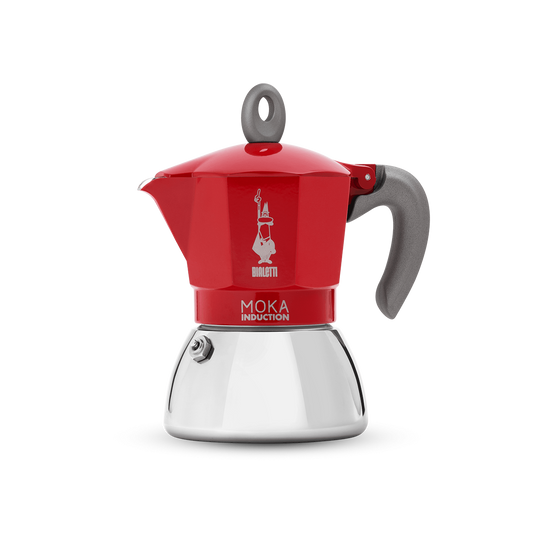 Cafetière italienne - Moka Induction Rouge - 4 tasses / 15 cl - BIALETTI
